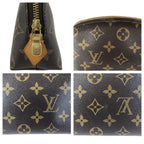 Louis Vuitton Monogram Pochette Cosmetic PM Brown Gold Makeup Pouch Case — view 6