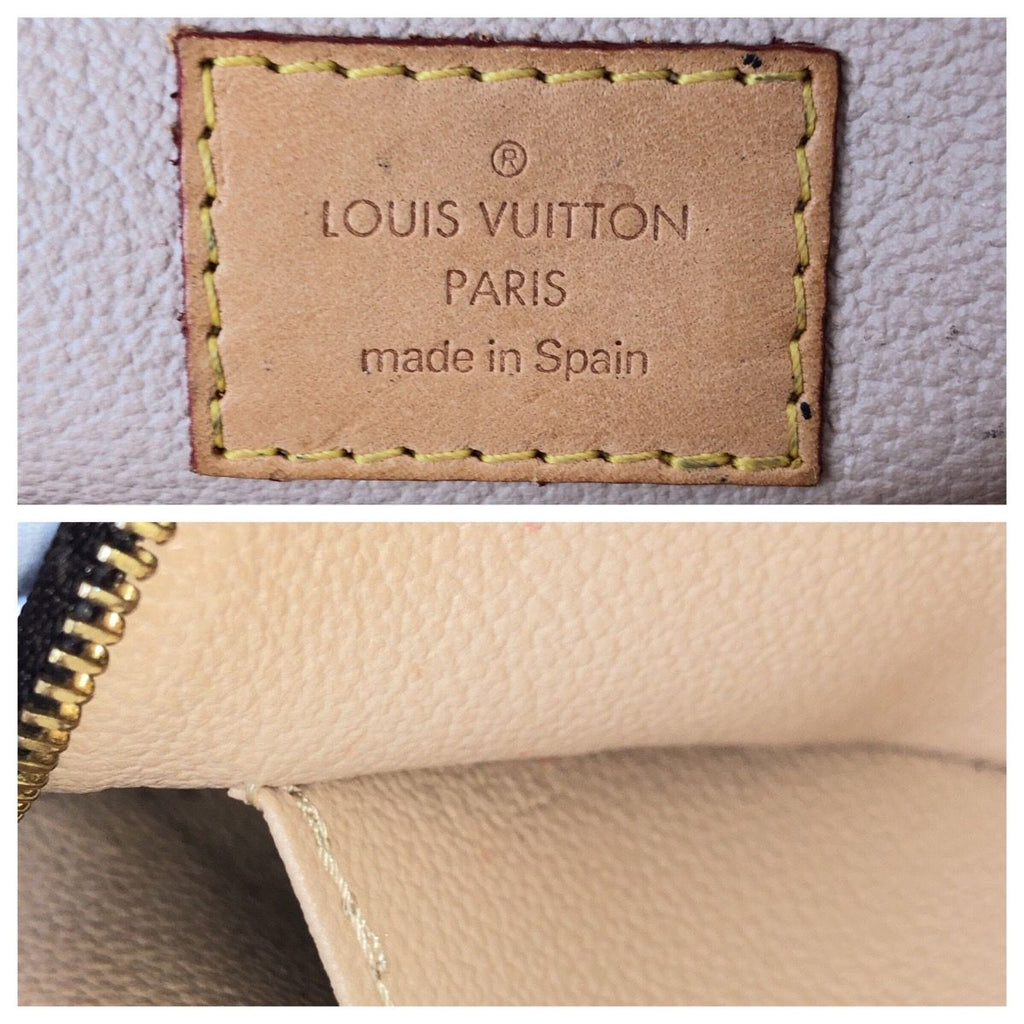 Louis Vuitton Monogram Pochette Cosmetic PM Brown Gold Makeup Pouch Case — view 4