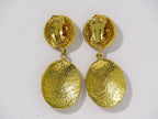Chanel CC Logo Vintage Earrings Gold Plated — view 2