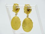 Chanel CC Logo Vintage Earrings Gold Plated — view 8