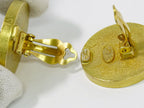 Chanel CC Logo Earrings Gold Plated — view 3