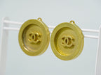 Chanel CC Logo Earrings Gold Plated — view 7