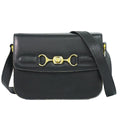 Celine Leather Shoulder Bag Black