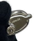 Hermes Earrings Mini Maillon Black Silver — view 7