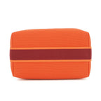 Hermes Pouch Bride-a-Brac PM Orange Silver Canvas Case — view 3