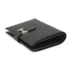 Hermes Bifold Wallet Bearn Compact Black Silver Epsom — view 2