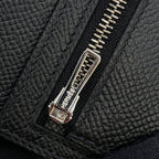 Hermes Bifold Wallet Bearn Compact Black Silver Epsom — view 9