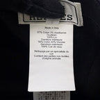 Hermes Cap Miles Cotton 58 Hat Black — view 8