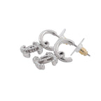 Chanel Earrings CC Logo Rhinestone Faux Pearl — view 2