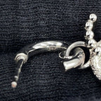 Chanel Earrings CC Logo Rhinestone Faux Pearl — view 8