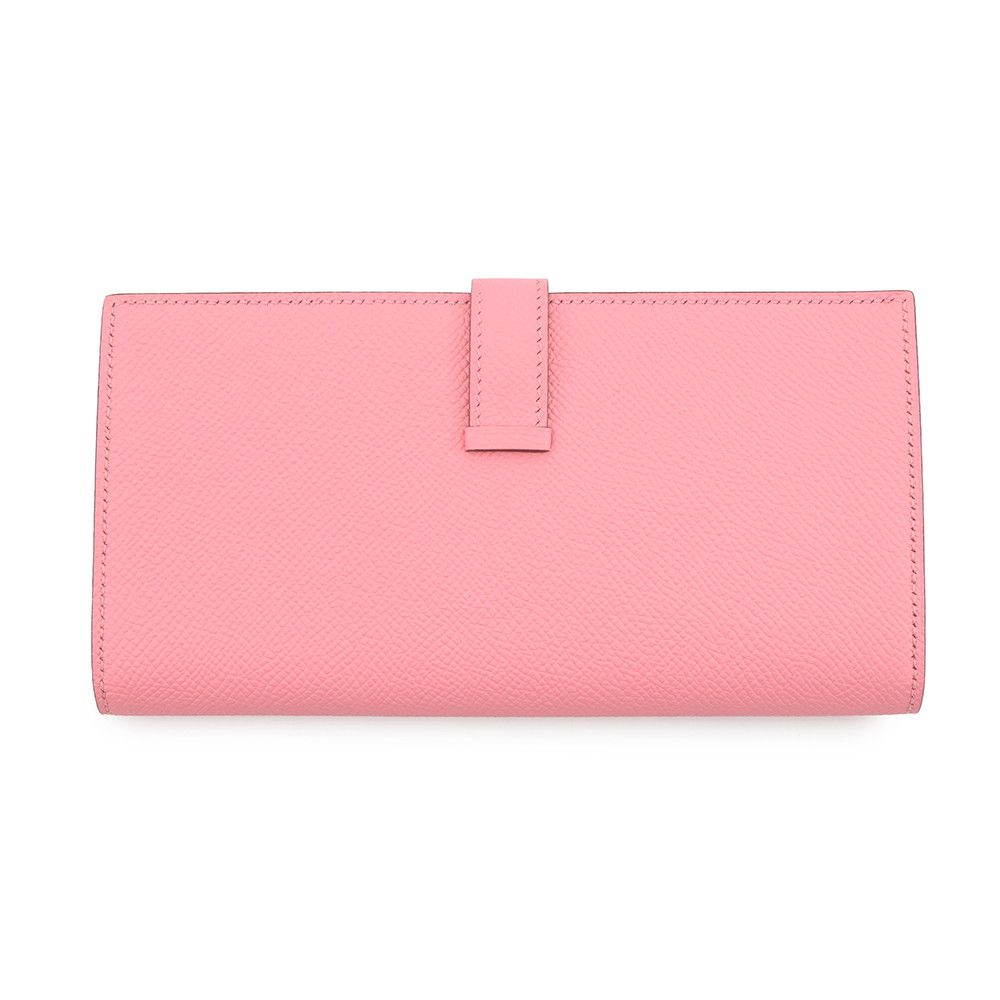 Hermes Wallet Bearn Souffle Depth Yes Rose Confetti Gold Epsom Sold — view 3