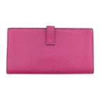 Hermes Wallet Bearn Souffle Depth Yes Rose Purple Silver Epsom — view 3