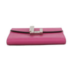 Hermes Wallet Cinetic to Go Rose Purple Silver Chevre Misor — view 3