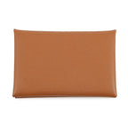 Hermes Card Case Calvi Duo Gold Silver Epsom Business Holder — view 3