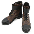 Louis Vuitton Boots Patent Monogram Wonderland Line Ankle 38 Shoes