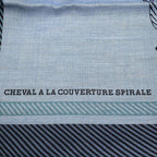 Hermes Scarf Carre 100 Horsewear Spiral Cheval a la Couverture Cashmere Silk — view 2