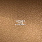 Hermes Handbag Picotin Lock MM Biscuit Silver Taurillon Clemence — view 8