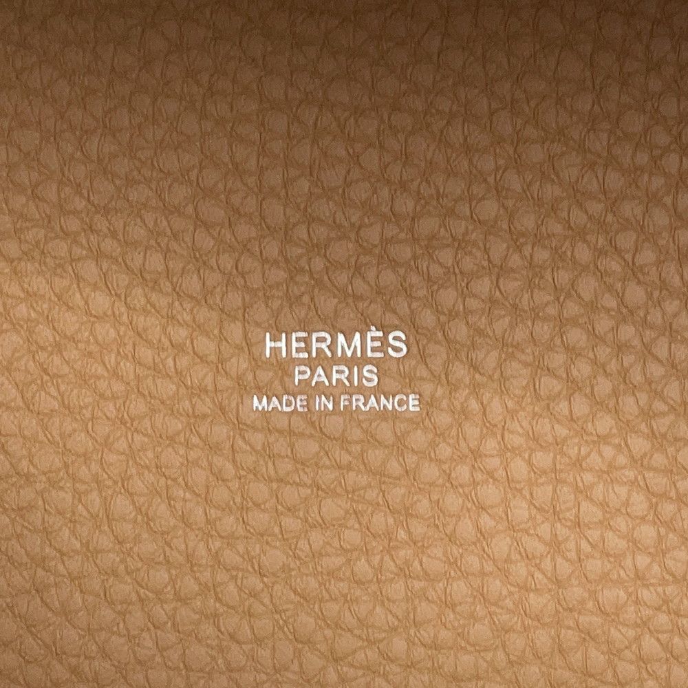 Hermes Handbag Picotin Lock MM Biscuit Silver Taurillon Clemence — view 8