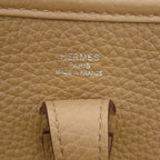 Hermes Shoulder Bag Evelyne 3 23 Biscuit Silver Taurillon Clemence — view 9