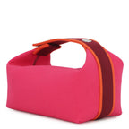 Hermes Pouch Bride-a-Brac PM Hibiscus Silver Canvas Case — view 2