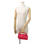 Hermes Pouch Bride-a-Brac PM Hibiscus Silver Canvas Case — view 4