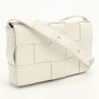 Bottega Veneta Cassette Maxi Intrecciato Crossbody Shoulder Bag Lambskin