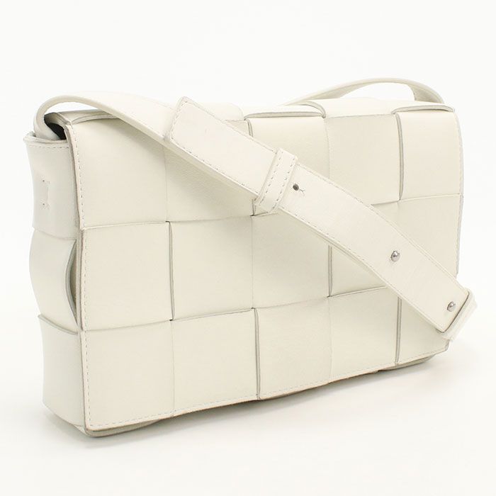 Bottega Veneta Cassette Maxi Intrecciato Crossbody Shoulder Bag Lambskin