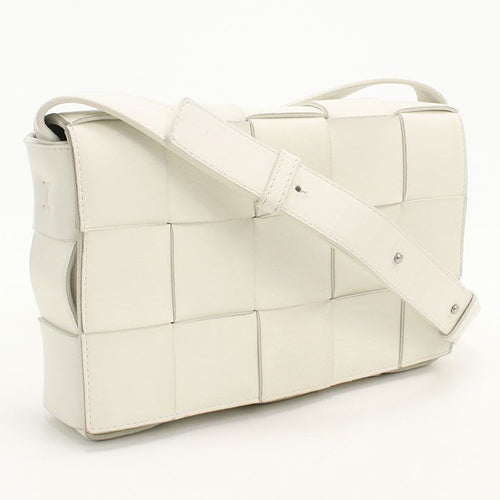 Bottega Veneta Cassette Maxi Intrecciato Crossbody Shoulder Bag Lambskin