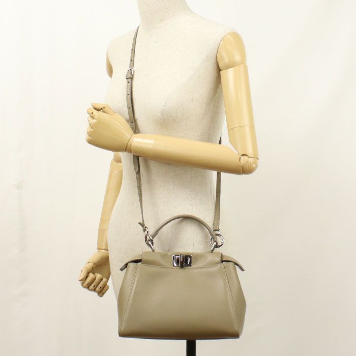 Fendi 2-Way Peekaboo Handbag Calf — view 7