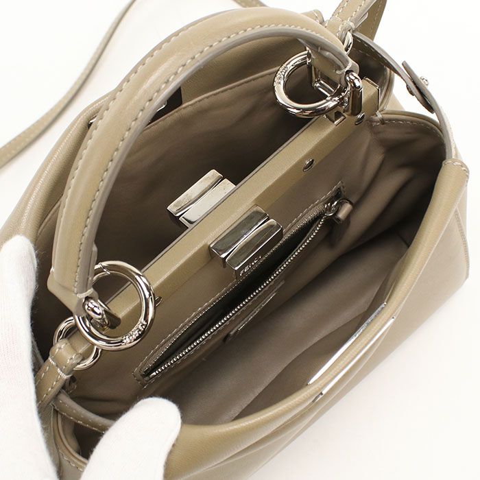 Fendi 2-Way Peekaboo Handbag Calf — view 3