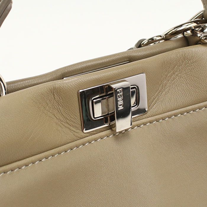 Fendi 2-Way Peekaboo Handbag Calf — view 4