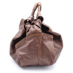 Loewe Nappa Aire Tote Brown Leather Gold — view 3
