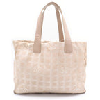 Chanel New Travel Line CC Logo Canvas Tote Beige — view 2