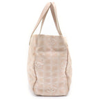 Chanel New Travel Line CC Logo Canvas Tote Beige — view 3