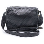 Chanel CC Logo Fringe Shoulder Bag Black Lambskin Gold — view 2