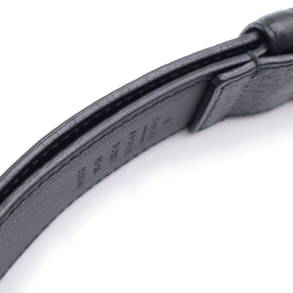 Gucci Bee Star Leather Belt Gold Black — view 5