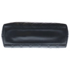 Chanel Quilted Top Handle 30 Handbag Black Caviar Leather Gold — view 4