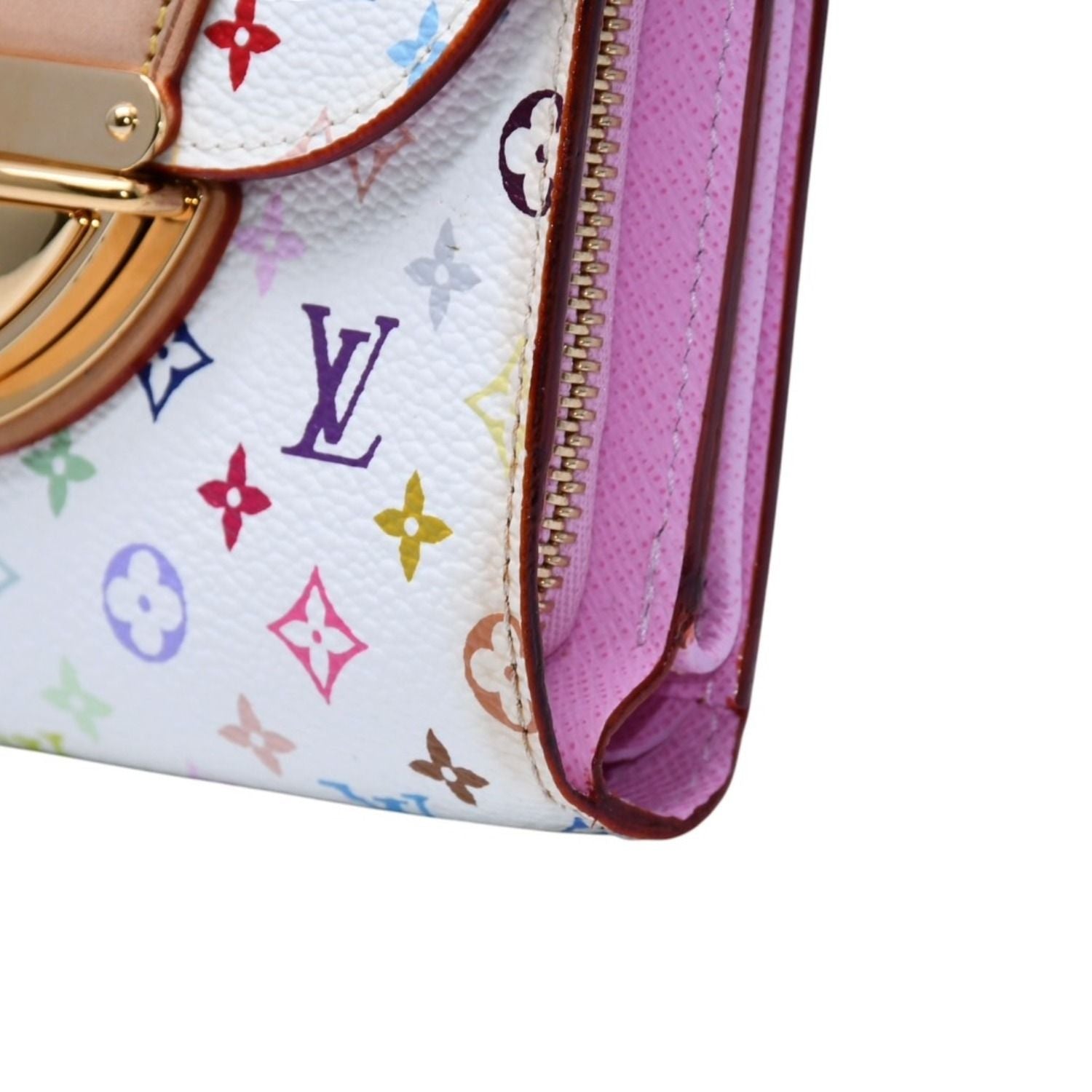 Louis Vuitton Portefeuille Koala Trifold Wallet Monogram Multicolor White — view 4