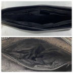 Gucci Handbag Bamboo Leather Black Business GG — view 8
