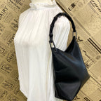 Gucci Handbag Bamboo Leather Black Business GG — view 3