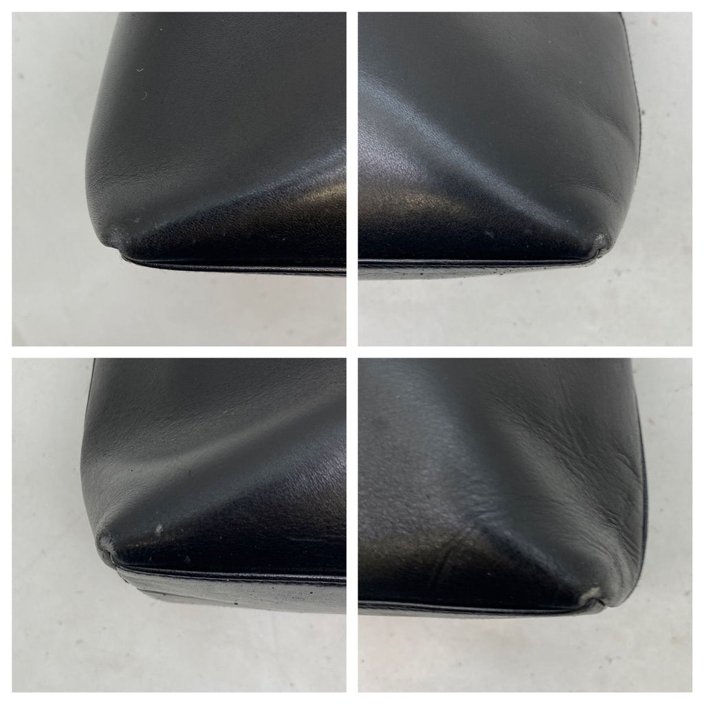Gucci Handbag Bamboo Leather Black Business GG — view 7