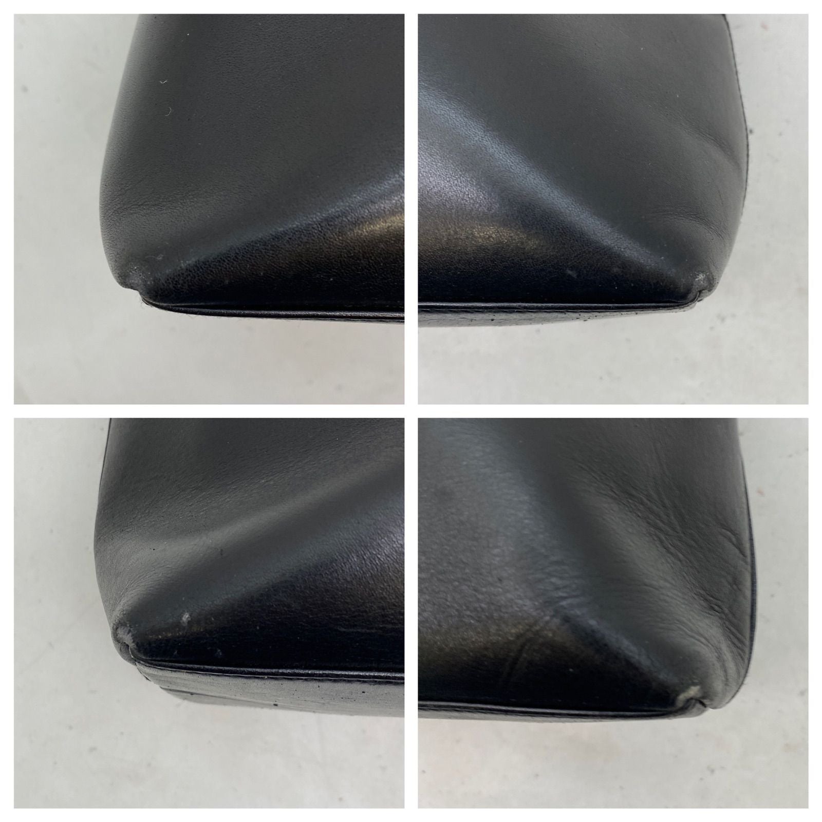 Gucci Handbag Bamboo Leather Black Business GG — view 7