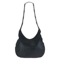 Prada Black Silver Leather Shoulder Bag