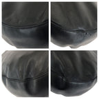 Prada Black Silver Leather Shoulder Bag — view 3
