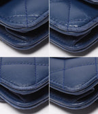 Chanel Chain Wallet Shoulder Bag Silver Quilted Lambskin — view 5