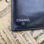 Chanel Wallet Trifold Leather CC Logo Card Pass Case Billfold Coin — view 5