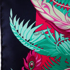 Hermes Carre 90 Mythiques Phoenix Scarf Silk Pink Green Multicolor Interior