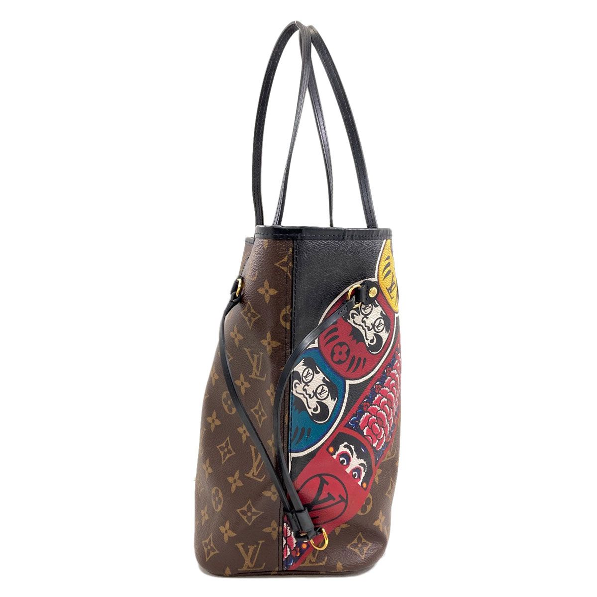Louis Vuitton Neverfull MM Kansai Yamamoto Collaboration Daruma Kabuki Tote — view 3