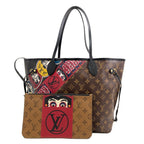 Louis Vuitton Neverfull MM Kansai Yamamoto Collaboration Daruma Kabuki Tote