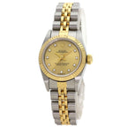 Rolex Oyster Perpetual Diamond Watch SS Yellow Gold 18k